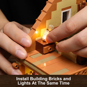 Funwhole building bricks and lights