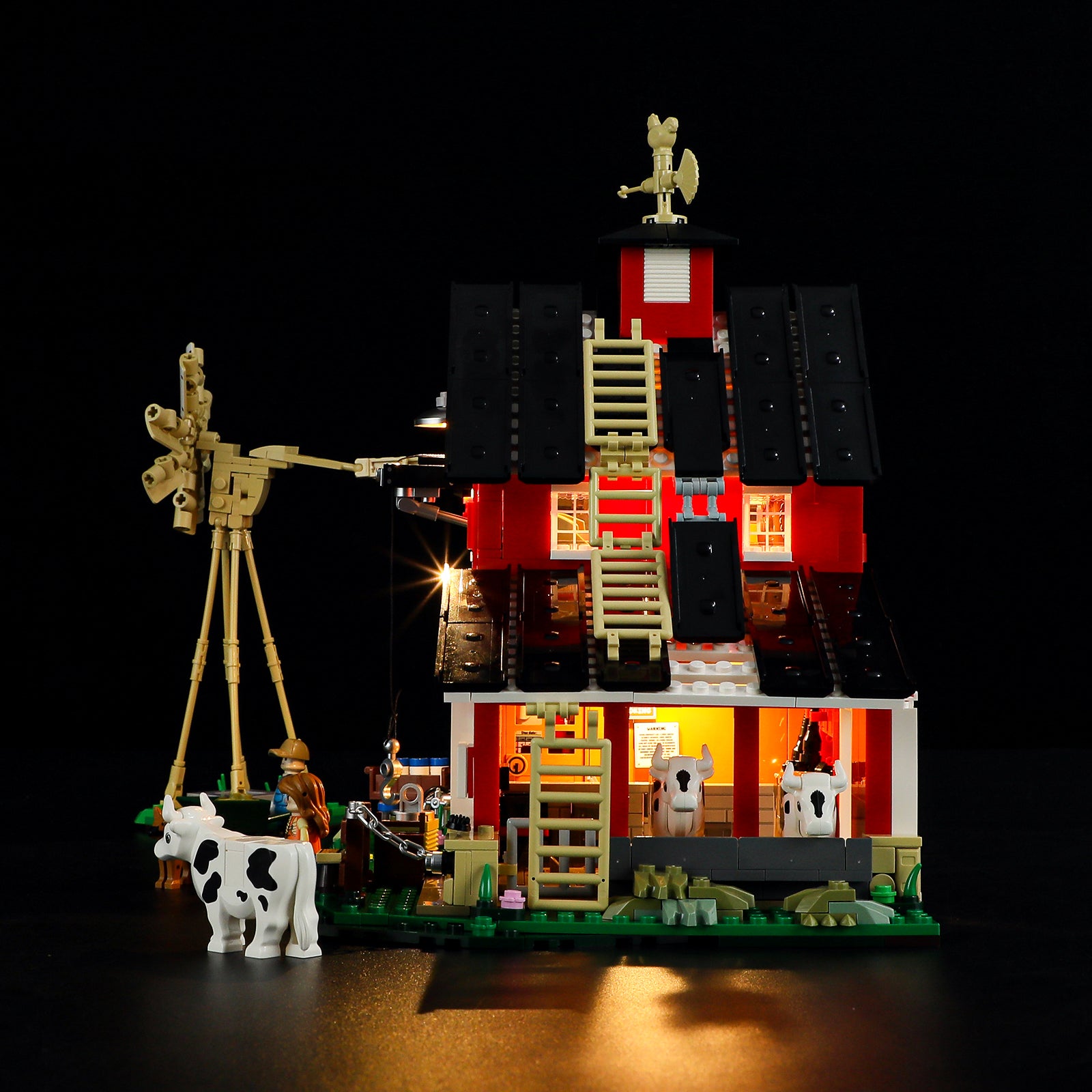 FUNWHOLE - Cow Barn 1368PCS - Building Block Toy- USA (Ship to USA)