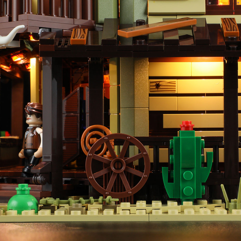 FUNWHOLE - Western Saloon 2026PCS - Building Block Toy- USA(Ship To USA)