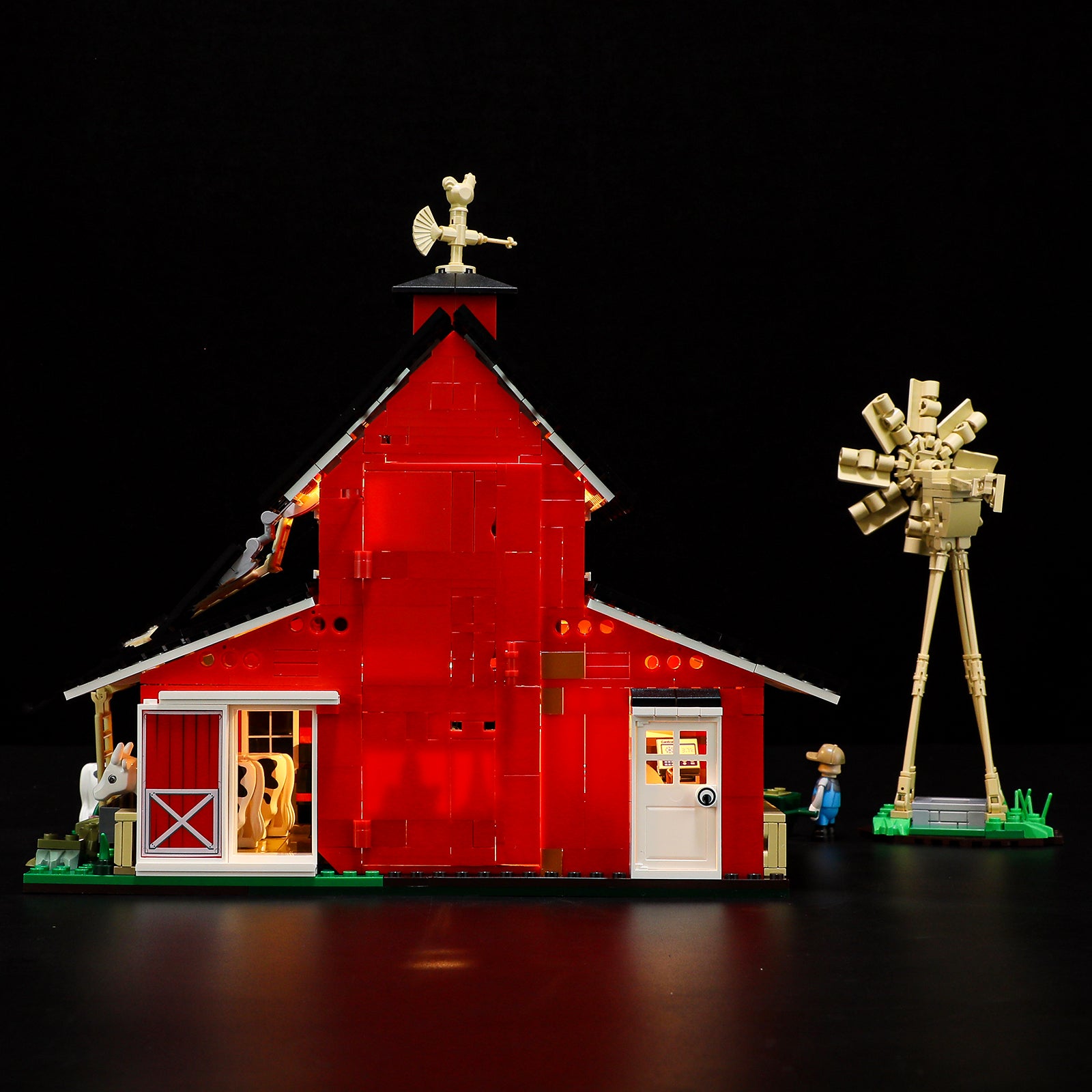 FUNWHOLE - Cow Barn 1368PCS - Building Block Toy- USA (Ship to USA)