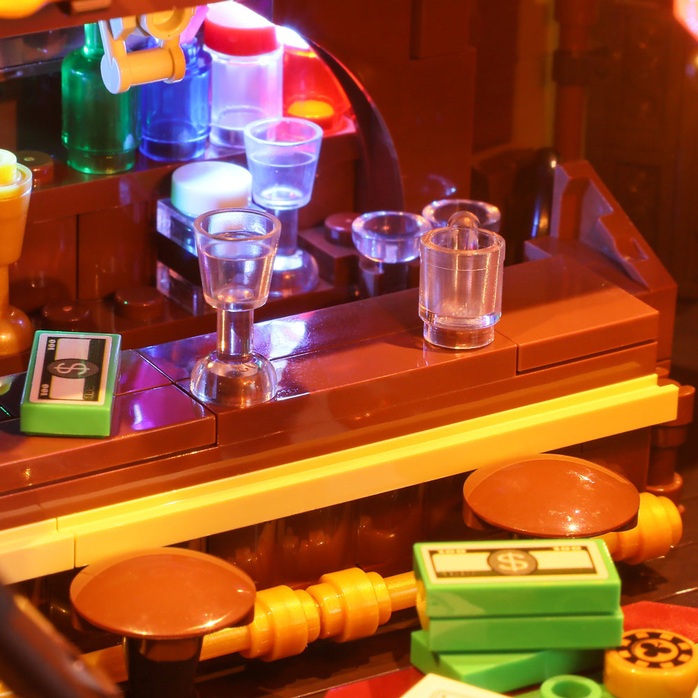 FUNWHOLE - Western Saloon 2026PCS - Building Block Toy- USA(Ship To USA)