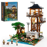 FUNWHOLE - Lookout Campground 1426PCS - Building Block Toy- USA(Ship to USA)