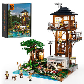 FUNWHOLE - Lookout Campground 1426PCS - Building Block Toy- USA(Ship to USA)