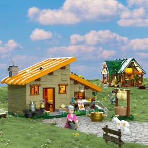FUNWHOLE - Farmstead Cheese House 867PCS - Building Block Toy- USA (Ship to USA)