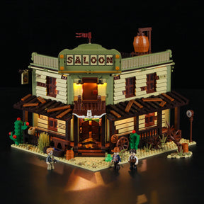 FUNWHOLE - Western Saloon 2026PCS - Building Block Toy- USA(Ship To USA)
