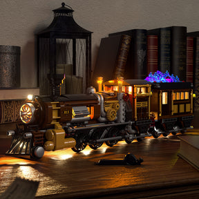 FUNWHOLE - Steampunk Ore Train 1056PCS - Building Block Toy- USA(Ship to USA)