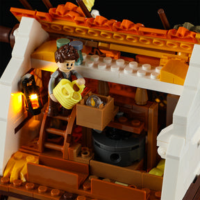 FUNWHOLE - Medieval Water Mill 1278PCS - Building Block Toy- USA(Ship to USA)