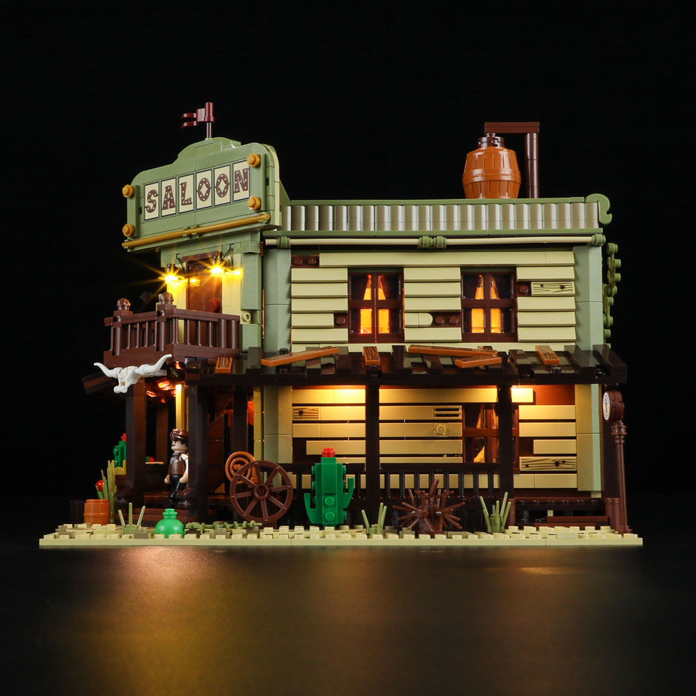 FUNWHOLE - Western Saloon 2026PCS - Building Block Toy- USA(Ship To USA)
