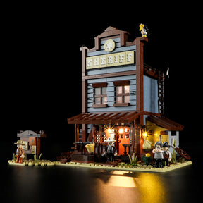 FUNWHOLE - Sheriff's Office 1240PCS - Building Block Toy- USA(Ship to USA)