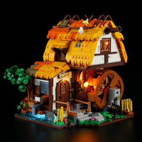 FUNWHOLE - Medieval Water Mill 1278PCS - Building Block Toy- USA(Ship to USA)