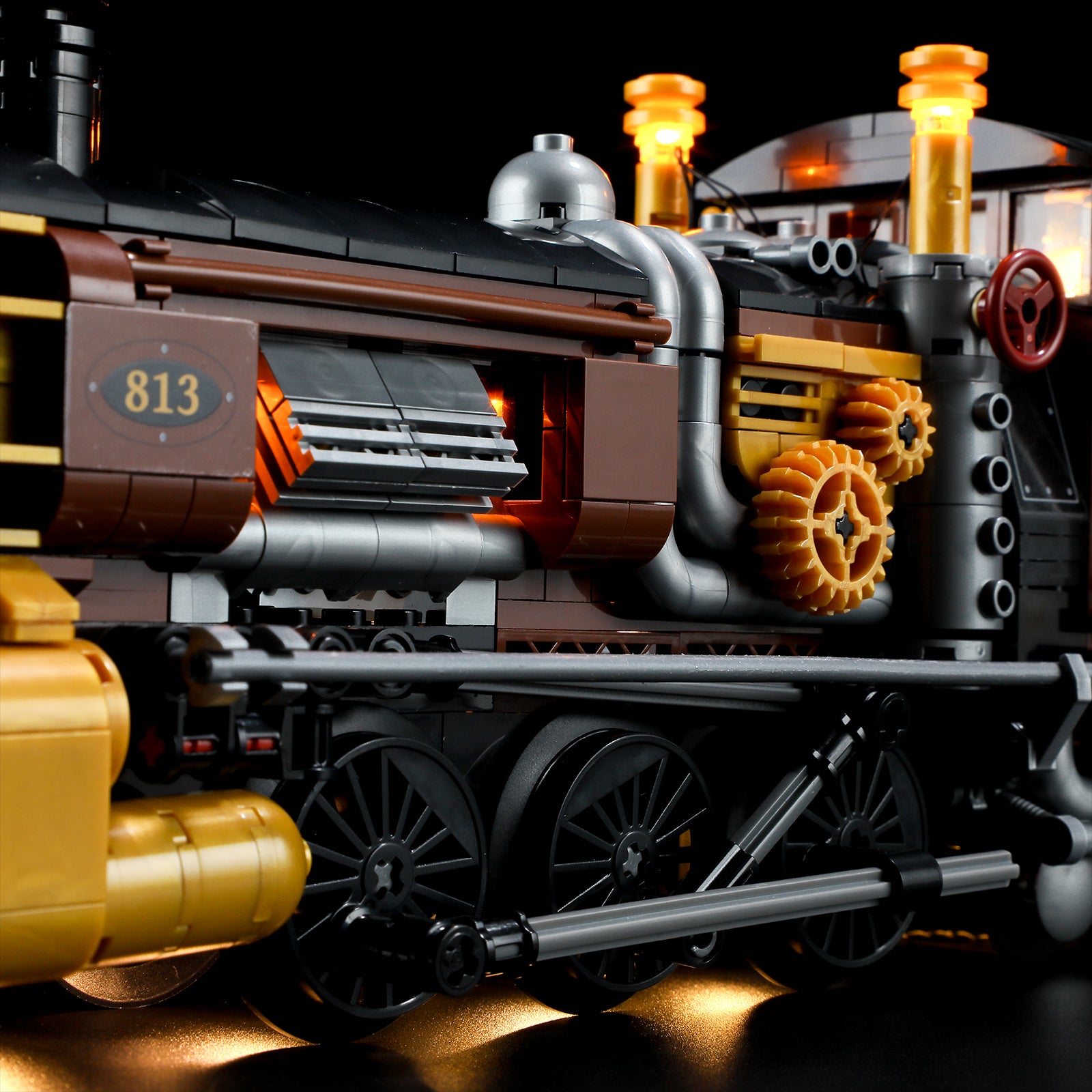 FUNWHOLE - Steampunk Ore Train 1056PCS - Building Block Toy- USA(Ship to USA)