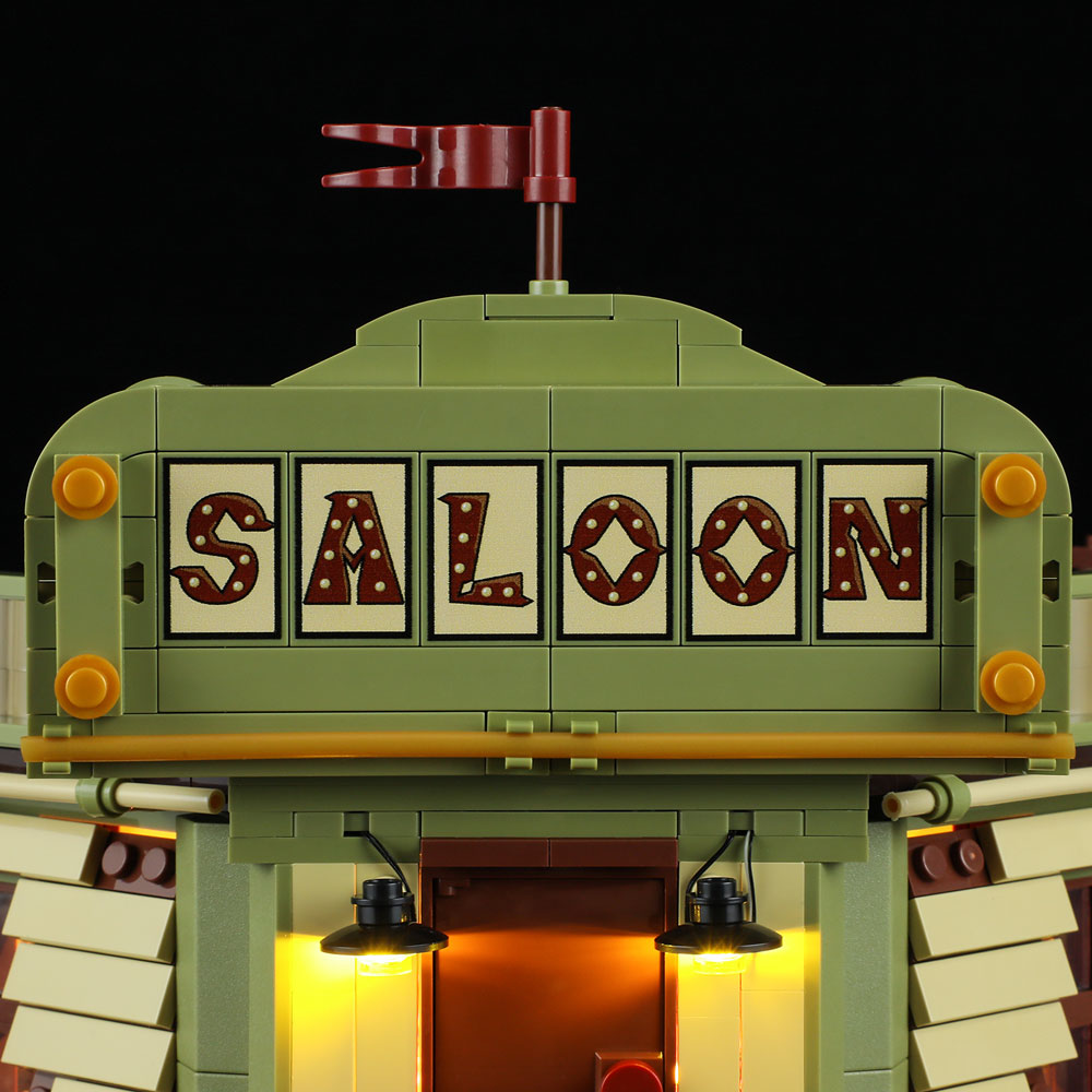 FUNWHOLE - Western Saloon 2026PCS - Building Block Toy- USA(Ship To USA)