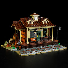 FUNWHOLE - West Train Station 1974PCS - Building Block Toy- USA (Ship to USA)