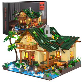 FUNWHOLE - Lakeside Lodge 1969PCS - Building Block Toy- USA(Ship to USA)