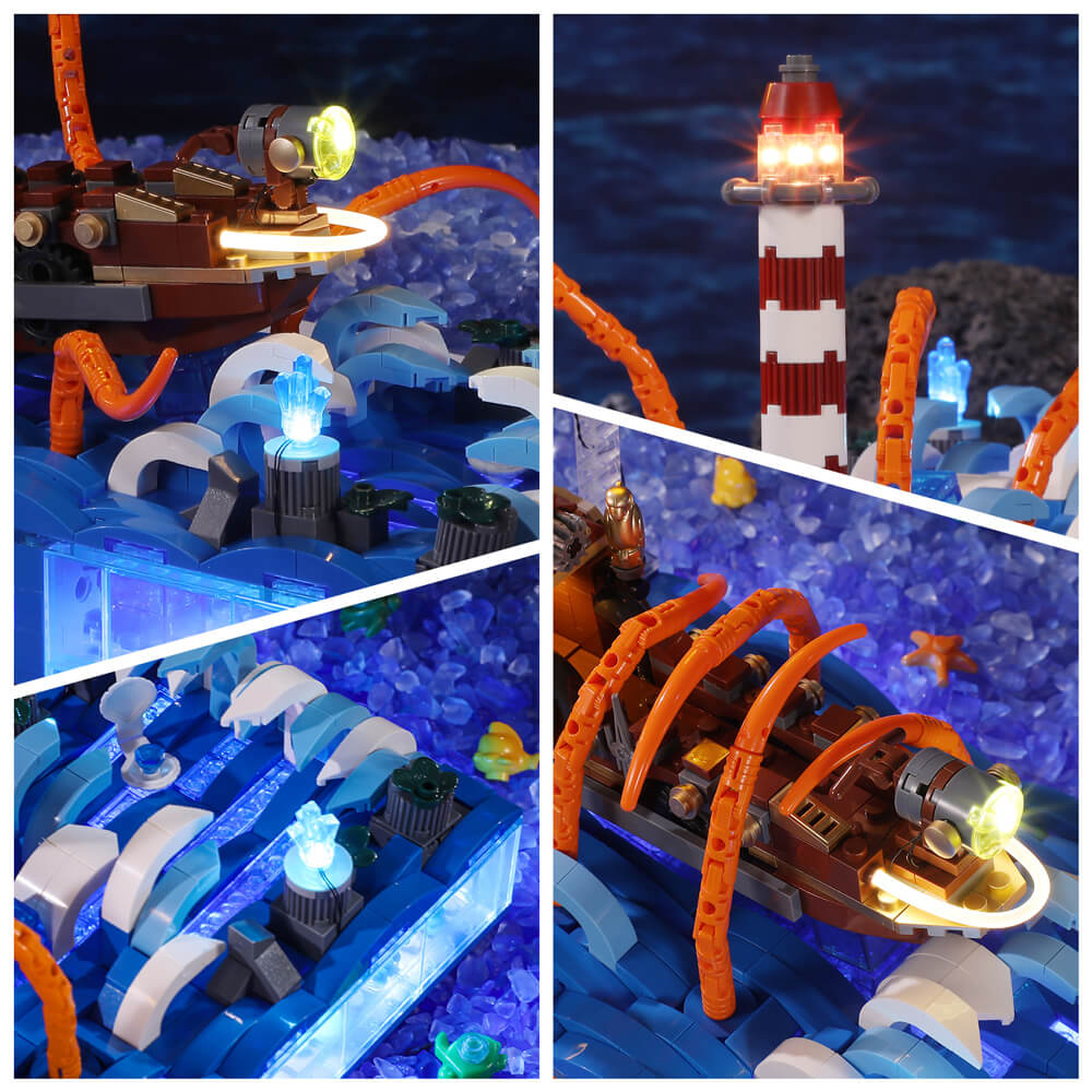 Funwhole Ocean Adventure Ship Building Set details