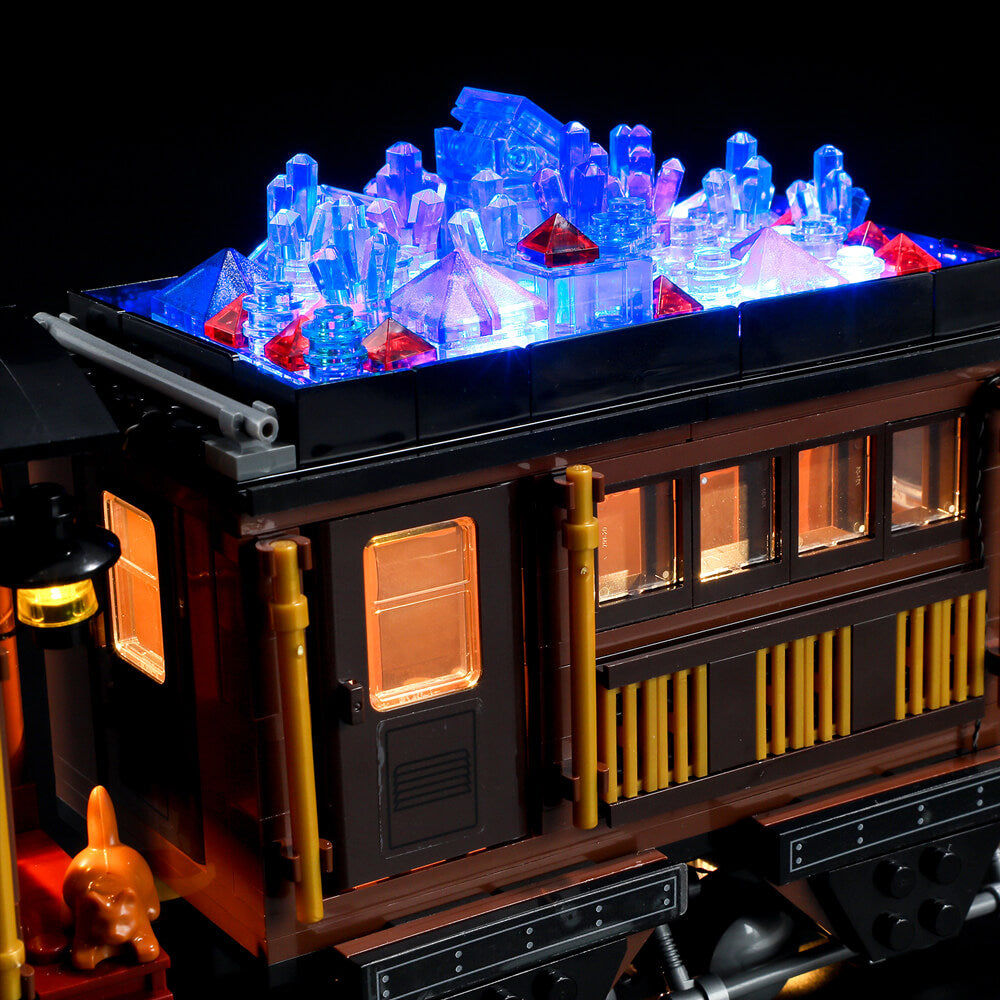 Funwhole Steampunk Ore Train with lighting ore