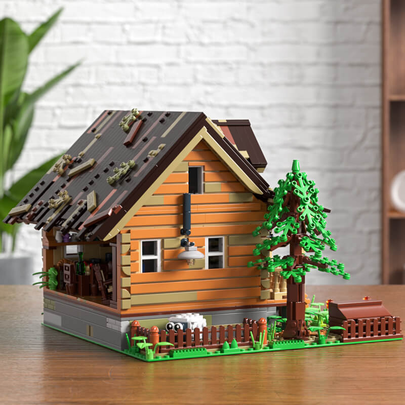 A-Frame Cabin Retro House FunWhole F9013 Official Store
